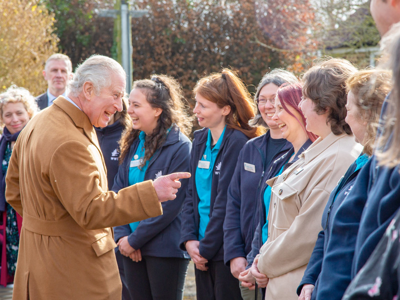 WWT Slimbridge in Gloucestershire welcomes HRH The Prince of Wales