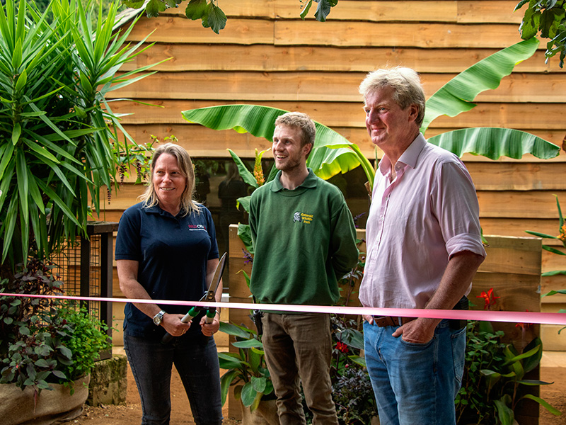 Lion enclosure at Cotswold Wildlife Park