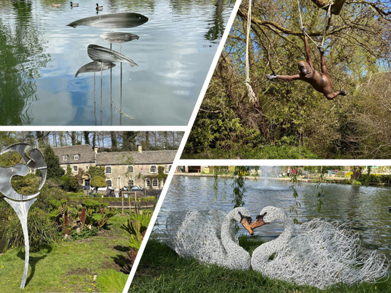 Summer Sculpture at Bibury Trout Farm