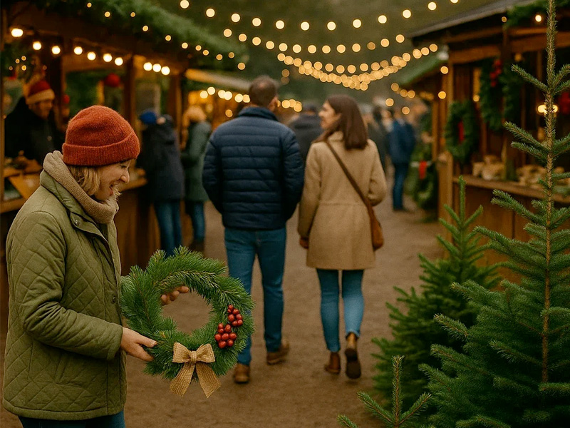 Christmas Markets in Gloucester Over Farm