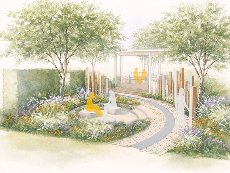RHS Badminton Flower Show garden designs