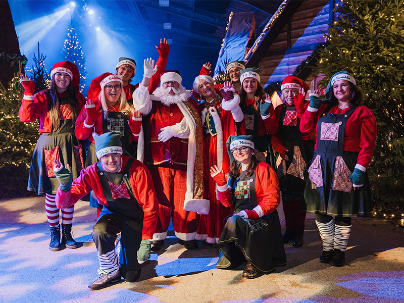 Winter Glow santa and helpers 2026