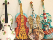 Painted Violins in surprising places!