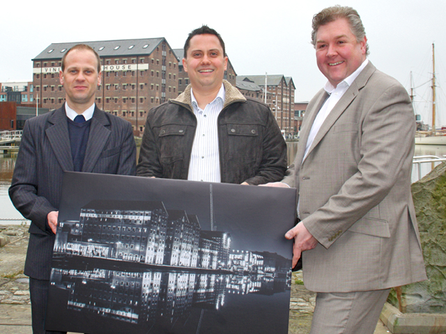 Gloucestershire at its Best Photography Competition: Nathan Griffith-Williams, Marketing Manager of Stagecoach West, Phill Emery, Winner and Sebastian Stanley of The Bigger Printing Company