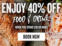 40% off Food & Drink