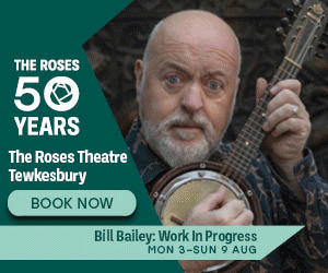 Whats on in Tewkesbury - Comedy at the Roses Theatre